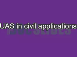 UAS in civil applications
