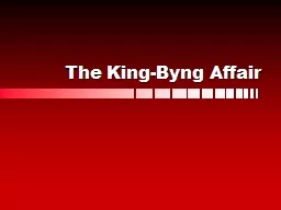 The King-Byng Affair