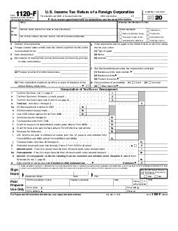 Form F Department of the Treasury Internal Revenue Service U