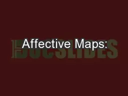 Affective Maps: