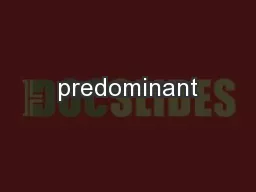 predominant