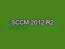 SCCM 2012 R2