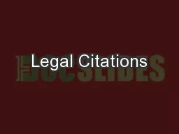 Legal Citations