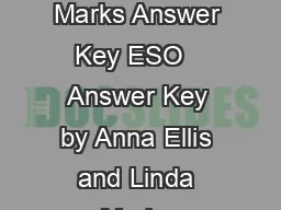 ESO F Burlington Books Anna Ellis Linda Marks Answer Key ESO   Answer Key by Anna Ellis