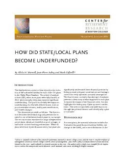 HOW DID STATE/LOCAL PLANS