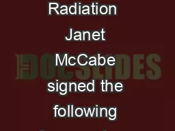 The EPA Acting Assistant Administrator for the Office of Air and Radiation  Janet McCabe