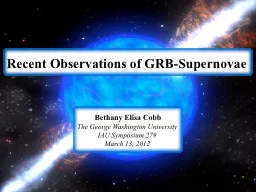 Recent Observations of GRB-Supernovae
