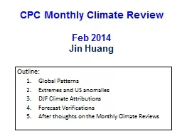 CPC Monthly Climate Review