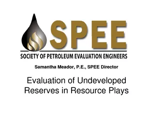 Evaluation of Undeveloped Reserves in Resource Plays