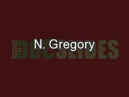 N. Gregory