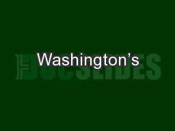 Washington’s
