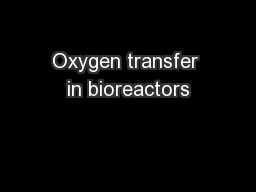 Oxygen transfer in bioreactors
