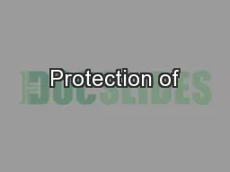 Protection of