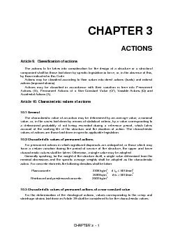 CHAPTER 3 CHAPTER ACTIONSArticle 9.  Classification of actionsThe acti
