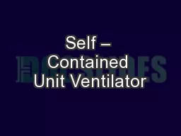 Self – Contained Unit Ventilator
