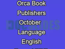 Kristin Butcher Cheat Orca Currents Publisher Orca Book Publishers October   Language