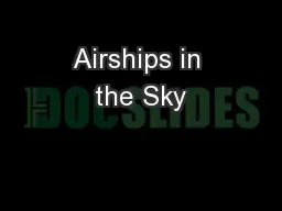 Airships in the Sky