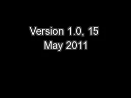Version 1.0, 15 May 2011