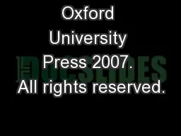 Oxford University Press 2007. All rights reserved.