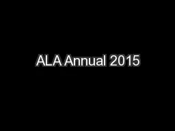 ALA Annual 2015
