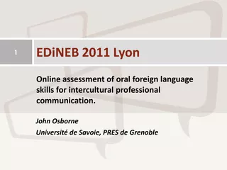 Online assessment of oral foreign language