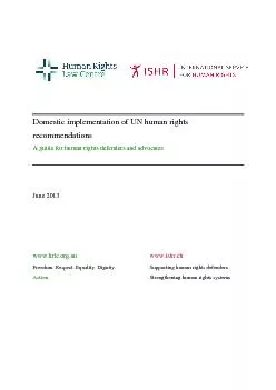 Domestic implementation of UN human rights