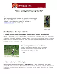 “Your Unicycle Buying Guide”
