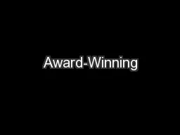 Award-Winning