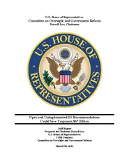 U.S. House of RepresentativesCommittee on Oversight and Government Ref
