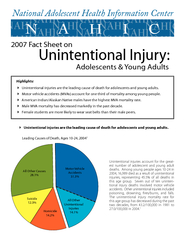Unintentional injuries are the leading cause of death for adolescents