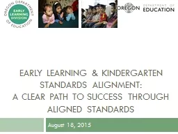 Early Learning & Kindergarten