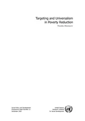 Targeting and Universalism  in Poverty Reduction