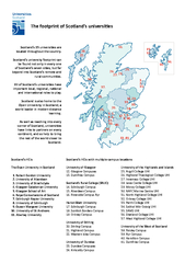 Scotland’s 19 universi�es are
