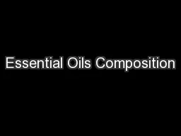 Essential Oils Composition