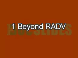 1 Beyond RADV