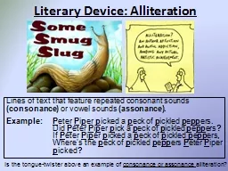 Literary Device: Alliteration