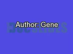 Author: Gene