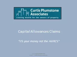 Capital Allowances Claims