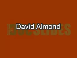 David Almond
