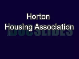 Horton Housing Association