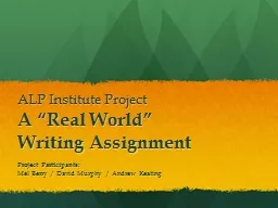 ALP Institute Project