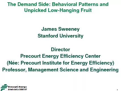 The Demand Side: Behavioral Patterns and