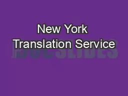 New York Translation Service