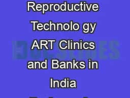 Page of  Indian Council of Medical Research National Registry of Assisted Reproductive