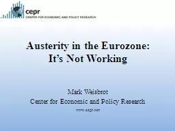 Austerity in the Eurozone: