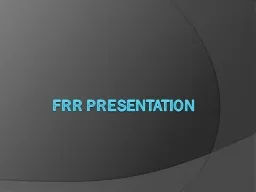 FRR Presentation