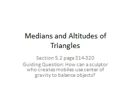 Medians and Altitudes of Triangles