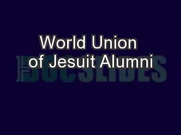 World Union of Jesuit Alumni