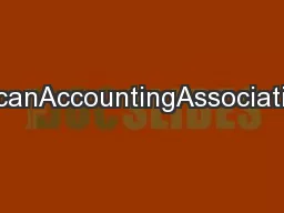 AccountingHorizonsAmericanAccountingAssociationVol.25,No.4DOI:10.2308/
