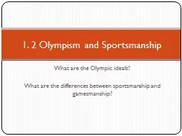 What are the Olympic ideals?